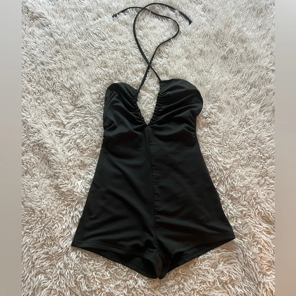 Princess Polly Black Carbone Romper - Picture 3 of 5
